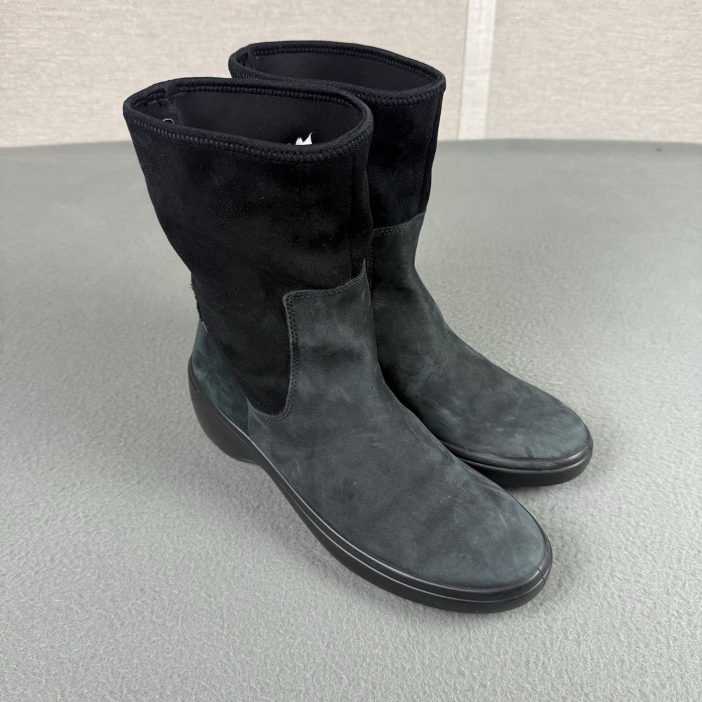 ECCO Black Gortex Wedge Ankle Boots & Booties Size‎ 40 US 9 Womens